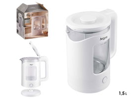ARGON Hervidor Ventana Blanco 1,5L 1360W