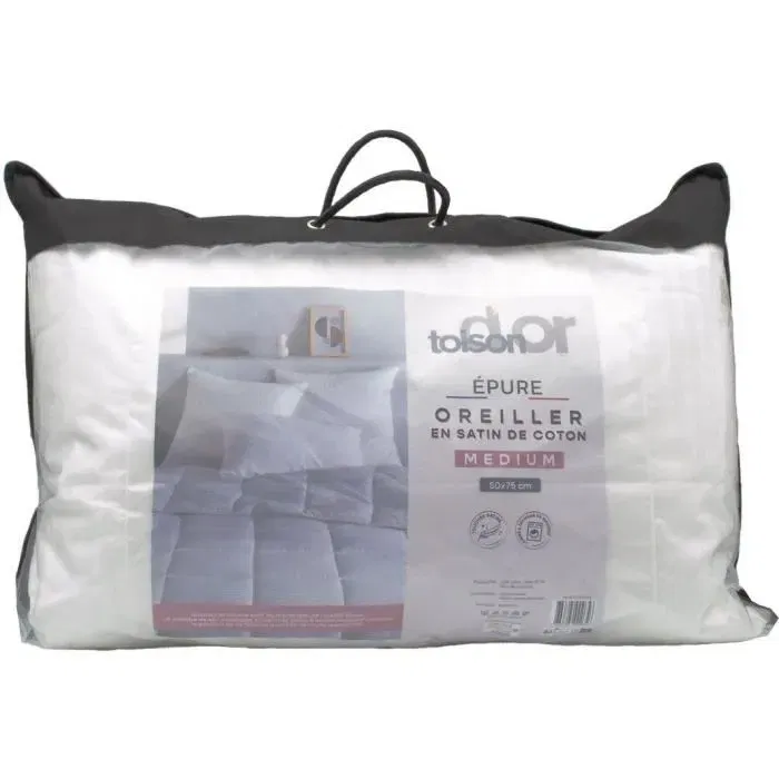 Toison D'Or TOI3666705002656 Almohada Epure Confort Medio 50x75cm Blanco
