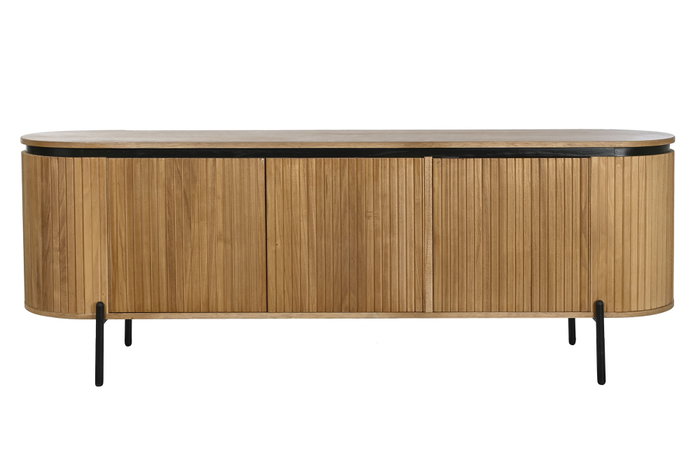 DKD Home Decor Buffet Paulownia Metal Natural 170x40x80 DKD Home Decor Buffet Paulownia Metal Natural 170x40x80