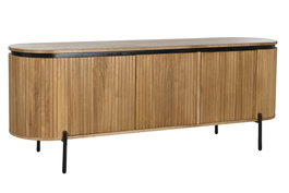 DKD Home Decor Buffet Paulownia Metal Natural 170x40x80