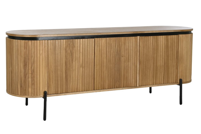 DKD Home Decor Buffet Paulownia Metal Natural 170x40x80 DKD Home Decor Buffet Paulownia Metal Natural 170x40x80