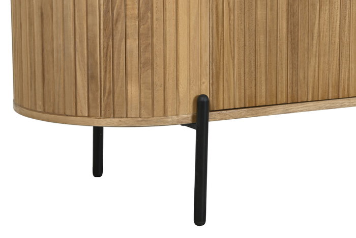 DKD Home Decor Buffet Paulownia Metal Natural 170x40x80 DKD Home Decor Buffet Paulownia Metal Natural 170x40x80
