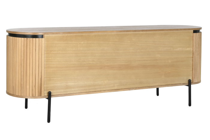 DKD Home Decor Buffet Paulownia Metal Natural 170x40x80 DKD Home Decor Buffet Paulownia Metal Natural 170x40x80