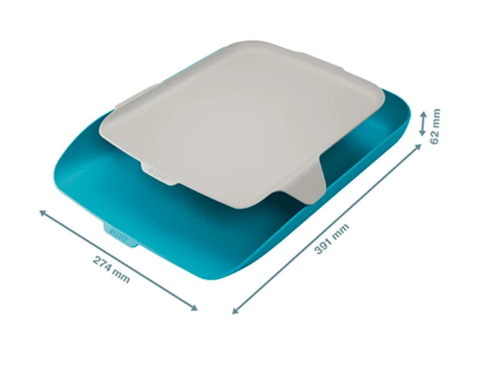 Leitz Bandeja sobremesa plástico azul 274x62x391 mm