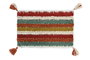 DKD Home Decor Funda Cojin Multicolor 40 x 60 cm Rayas Algodon Poliester