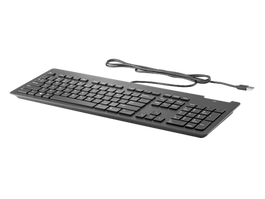 HP A71J9AA#ABE Teclado Bus Slim v2 Smart Card USB con Lector Integrado para Mayor Productividad y Seguridad