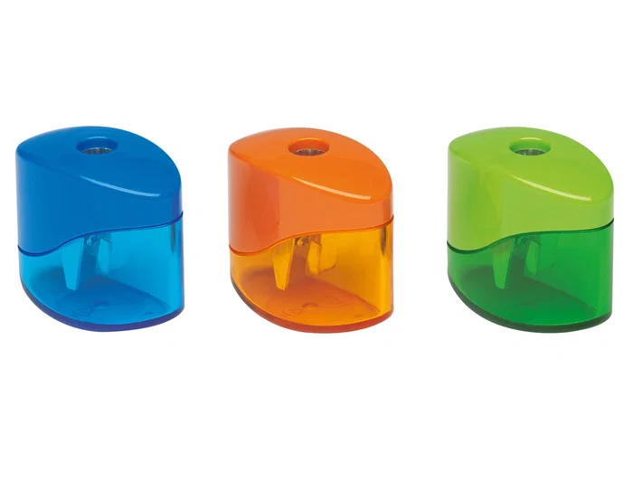 Mor Sacapuntas Metálico Pequeño con Depósito Colores Surtidos Mor Sacapuntas Metálico Pequeño con Depósito Colores Surtidos