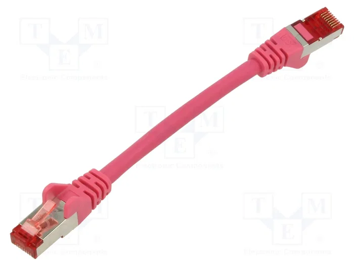 GOOBAY Patch cord Cat 6 S/FTP 0,15m rosa GOOBAY Patch cord Cat 6 S/FTP 0,15m rosa