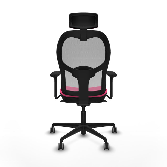 PIQUERAS Y CRESPO Silla de oficina Jorquera con mecanismo Sincro, Rosa y Gris PIQUERAS Y CRESPO Silla de oficina Jorquera con mecanismo Sincro, Rosa y Gris