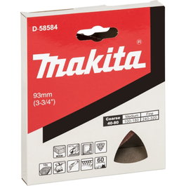 Makita Hojas de lija delta K60 de 93 mm grano A60