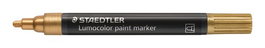 Rotulador Acrilico Staedtler  349 Lumocolor Paint Permanente Oro (Set de 10)
