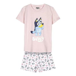 Pijama Corto Single Jersey Bluey Rosa