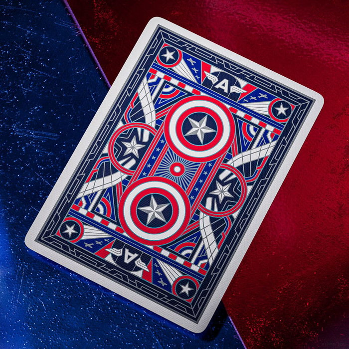 Captain America Baraja de cartas Patriotic Design