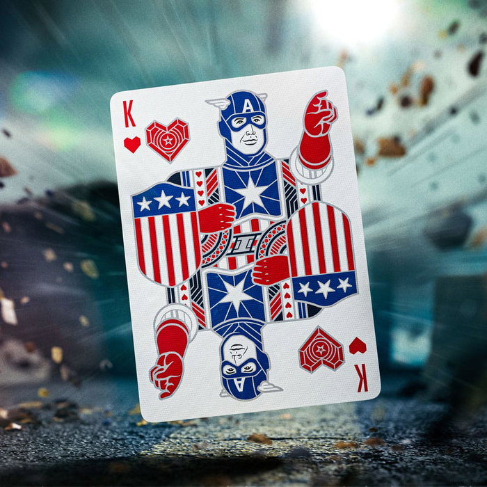 Captain America Baraja de cartas Patriotic Design