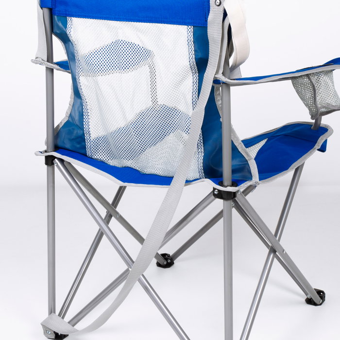 Aktive Silla plegable de camping con posavasos y respaldo transpirable Aktive Silla plegable de camping con posavasos y respaldo transpirable