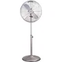 Oceanic OCEAVPI50W Ventilador de Pedestal de 40 cm, 3 Velocidades, 50 W, Altura Ajustable 90-125 cm, Aspas de Aluminio, Acabado Metálico Cepillado