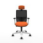 PIQUERAS Y CRESPO Silla de oficina Yunquera Naranja y Negro