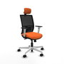 PIQUERAS Y CRESPO Silla de oficina Yunquera Naranja y Negro