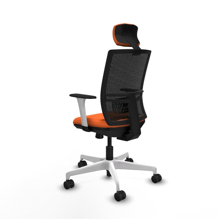 PIQUERAS Y CRESPO Silla de oficina Yunquera Naranja y Negro PIQUERAS Y CRESPO Silla de oficina Yunquera Naranja y Negro