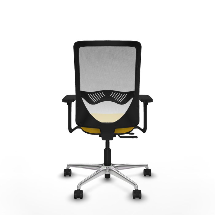 PIQUERAS Y CRESPO Silla de oficina Zulema con mecanismo Sincro/Traslack, Amarillo y Blanco PIQUERAS Y CRESPO Silla de oficina Zulema con mecanismo Sincro/Traslack, Amarillo y Blanco