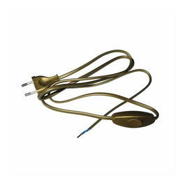 Arditi LFM 275/100-50 Conexión Eléctrica con Interruptor de Mano, Cable 1.5m Manguera Plana H03VVH2-F 2x0.75mm², Color Oro