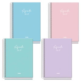Dohe Agenda Escolar Basic Serenity A5 Espiral Cartón Forrado Colores Surtidos 2026-2027