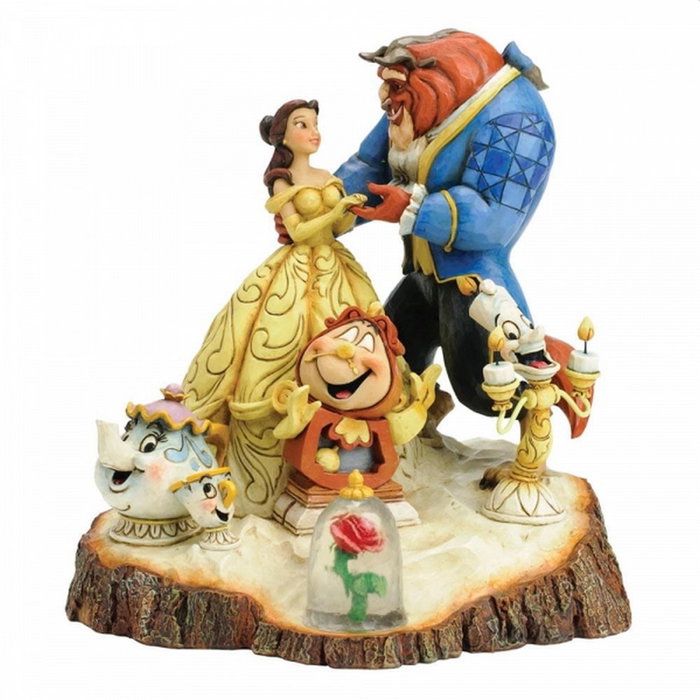 Enesco Figura decorativa La Bella y la Bestia árbol Enesco Figura decorativa La Bella y la Bestia árbol