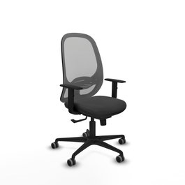 PIQUERAS Y CRESPO Silla de oficina Cilanco con mecanismo Sincro, Gris