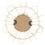 Home Deco Factory Conjunto de 3 Espejos de Ratán Modelo Flor y Sol