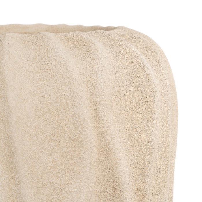 Jarrón Beige Cerámica Decoración 29 X 29 X 50 cm