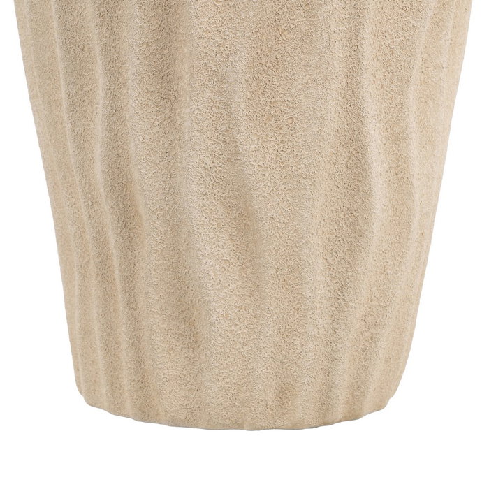 Jarrón Beige Cerámica Decoración 29 X 29 X 50 cm