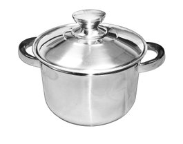 TALOX Olla de Acero Inoxidable 18/8 con Tapa 20 x 13 cm - 4,0 L