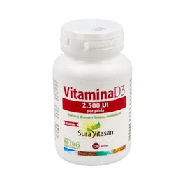 SURA VITASAN Vitamina D3 2.500 UI 120 Perlas