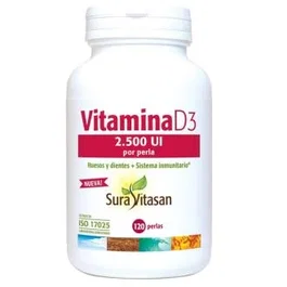 SURA VITASAN Vitamina D3 2.500 UI 120 Perlas
