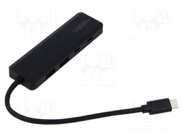 LOGILINK Hub USB 3.2 Gen 2 de 4 puertos, Negro