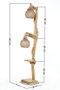 Opviq Lámpara de Pie Árbol de Madera Yute Hecho a Mano 140cm