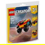 LEGO Creator 30691 3-en-1 Mini Camión Monstruo Convertible (Polybag) - Juego de Construcción, 55 Piezas, Multicolor, Edad 6+