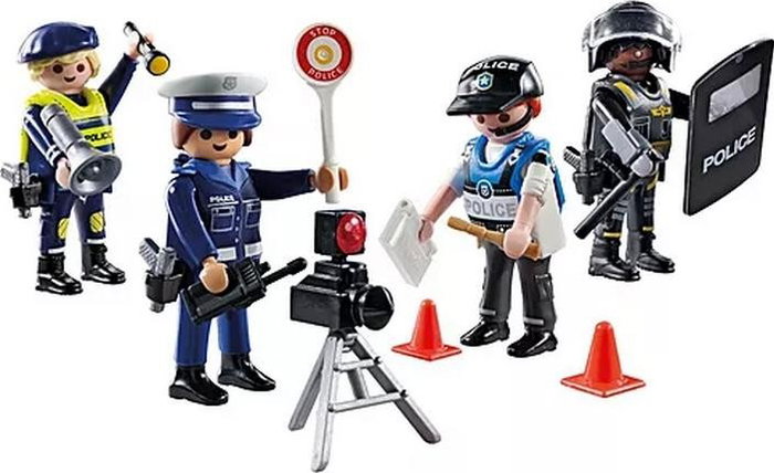 Playmobil Set de profesión policial: 4 policías City Action 71730 Playmobil Set de profesión policial: 4 policías City Action 71730