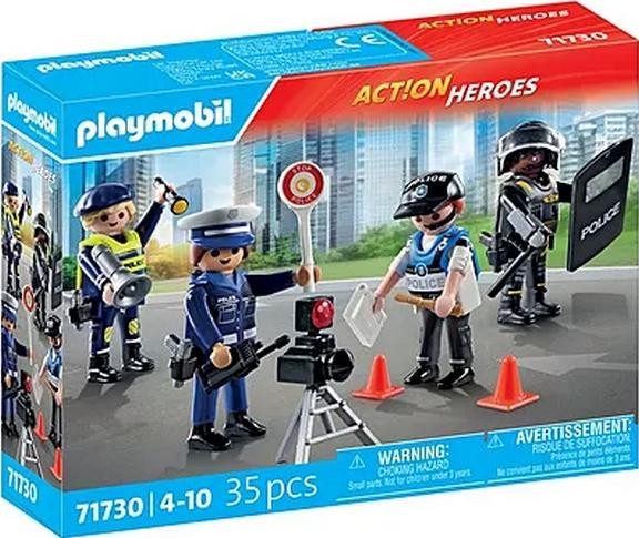 Playmobil Set de profesión policial: 4 policías City Action 71730 Playmobil Set de profesión policial: 4 policías City Action 71730