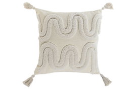 DKD Home Decor Cojín de Poliéster Crudo 45x8x45 cm