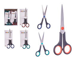 Pincello Tijera Mediana Normal 17 cm Acero y Plástico Surtidos (Set de 48)