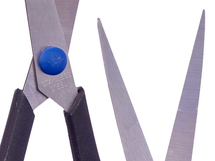 Pincello Tijera Mediana Normal 17 cm Acero y Plástico Surtidos (Set de 48)