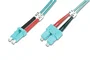 Digitus Cable de conexión de fibra óptica multimodo OM3 LC a SC 5 m Aguamarina