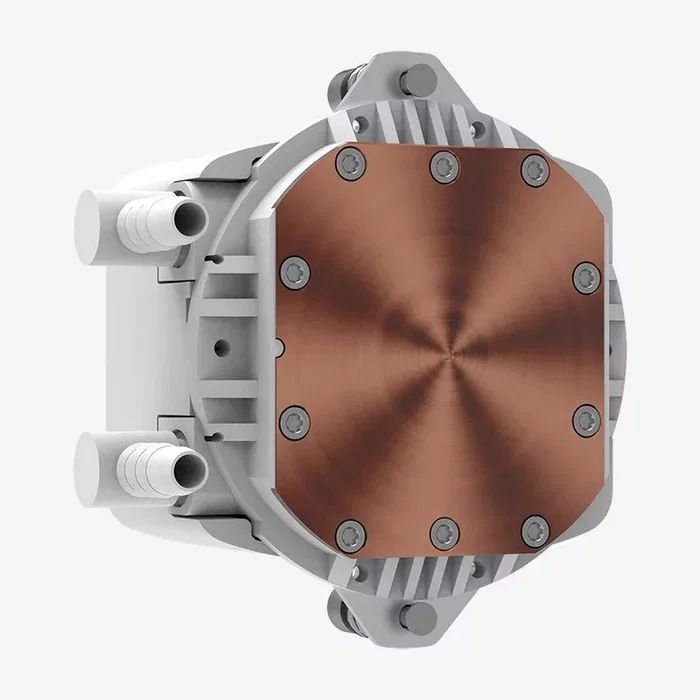 Hiditec Kit de Refrigeración Líquida LQ360 para CPU, 360mm ARGB, 3 Ventiladores PWM FDB, Blanco, Compatible Intel/AMD