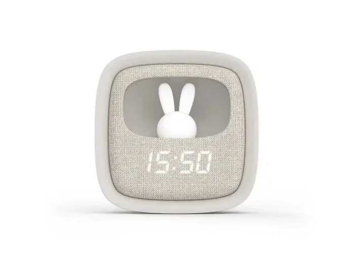 Wondee Billy Clock Despertador con Luz de Noche Grey, Compañero de Dormitorio Elegante y Funcional Wondee Billy Clock Despertador con Luz de Noche Grey, Compañero de Dormitorio Elegante y Funcional