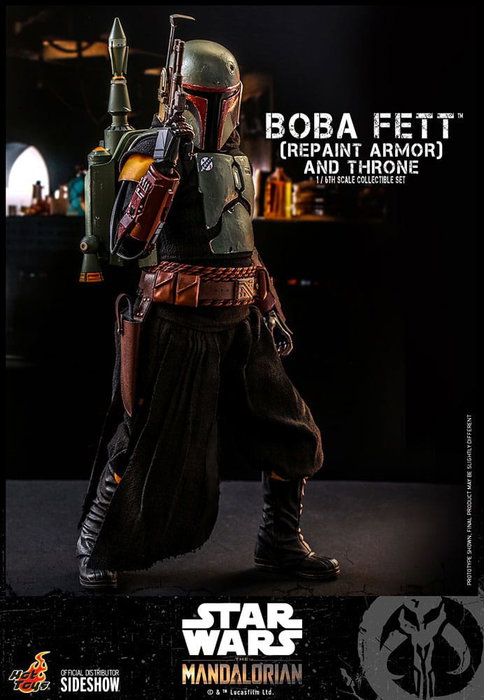 Star Wars: The Mandalorian Figura 1/6 Boba Fett Repaint Armor and Throne Special Edition 30 cm