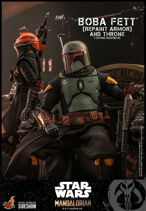 Star Wars: The Mandalorian Figura 1/6 Boba Fett Repaint Armor and Throne Special Edition 30 cm