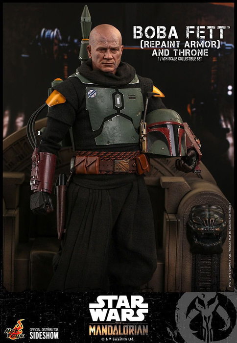 Star Wars: The Mandalorian Figura 1/6 Boba Fett Repaint Armor and Throne Special Edition 30 cm