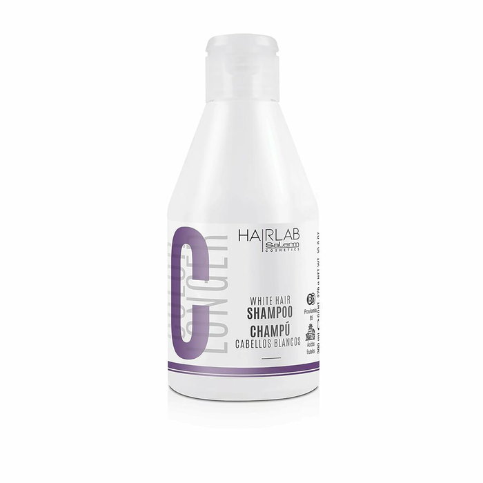 Salerm WHITE Champú Antiamarillo para Cabello Blanco y Canoso 300ml