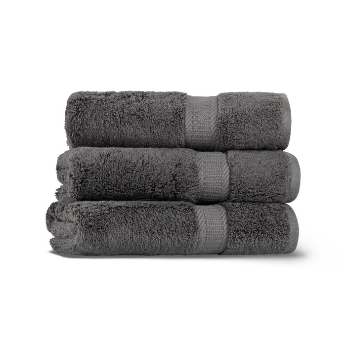 Mijölnir Toalla de Lavado Antracita 33x33 cm, Algodón y Lyocell, Suave y Absorbente, Lujosa para Baño